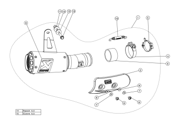 Akrapovic Slip-on Line Titanium Einddemper zonder E-keur Suzuki GSX-R1000 2017 - 2025