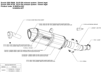 Akrapovic Slip-on Line Carbon Einddemper met E-keur Suzuki GSX-R 600 2008 - 2010