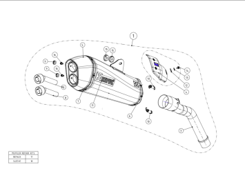 Akrapovic Slip-on Line Titanium met E-keur Triumph Tiger 800 XC/XR/XRx/XCx/XRT/XCA 2011 - 2016