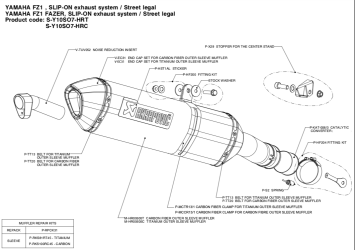 Akrapovic Slip-on Line Carbon Einddemper met E-keur Yamaha FZ-1 Fazer 2006 > 2015