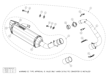 Akrapovic Racing Line Titanium Volledig Uitlaat Systeem met E-keur Yamaha YZF-R125 2014 > 2018