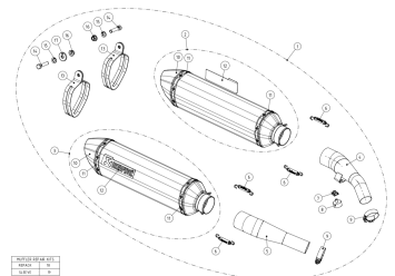 Akrapovic Slip-on Line Titanium Einddemper (L+R) Set met E-keur Yamaha FJR 1300 2013 - 2020