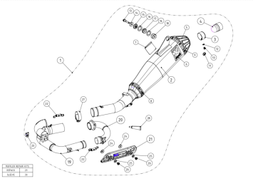 Akrapovic Evolution Line Titanium Volledig Uitlaat Systeem zonder E-keur Yamaha WR 250 F 2015 - 2018