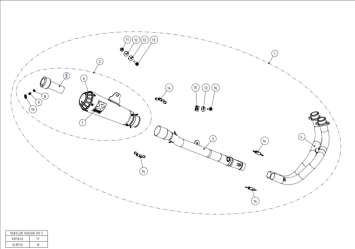 Akrapovic Racing Line RVS Volledig Uitlaatsysteem zonder E-keur Yamaha YZF-R25 2014 > 2021
