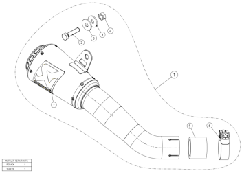 Akrapovic Slip-on Line RVS Einddemper zonder E-keur Yamaha YZF-R25 2014 > 2021