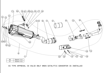 Akrapovic Racing Line Titanium Volledig Uitlaat Systeem met E-keur Yamaha TMAX 530 2017 - 2019