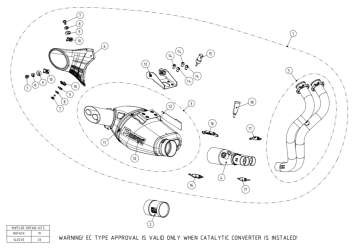 Akrapovic Racing Line Titanium Volledig Uitlaatsysteem met E-keur Yamaha XSR 700 / XTribute 2016 - 2020