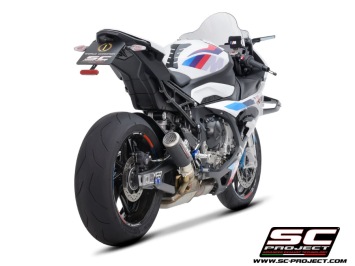 SC-Project CR-T Carbon With Stoneguard Grid Slip-On Einddemper Euro5 Gekeurd BMW S 1000 RR 2023 - 2024