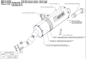 Akrapovic Slip-on Line Titanium Einddemper met E-keur BMW R 1200 GS / Adventure 2004 > 2009