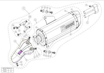 Akrapovic Slip-on Line RVS met E-keur Gilera GP 800 2008-2015