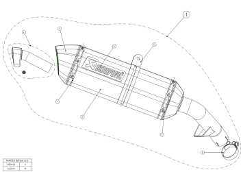 Akrapovic Slip-on Line Titanium Einddemper met E-keur Honda VFR 800 X Crossrunner 2011 - 2014