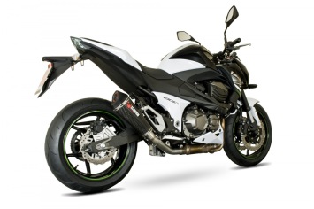 Scorpion Exhaust Serket Taper Carbon Slip-on Einddemper zonder E-keur Kawasaki Z 800 2013 - 2016