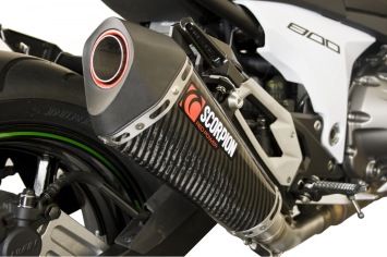 Scorpion Exhaust Serket Taper Carbon Slip-on Einddemper zonder E-keur Kawasaki Z 800 2013 - 2016
