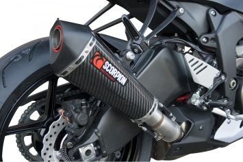 Scorpion Exhaust Serket Taper Carbon Slip-on Einddemper zonder E-keur Kawasaki Ninja ZX-6R 2013 - 2018