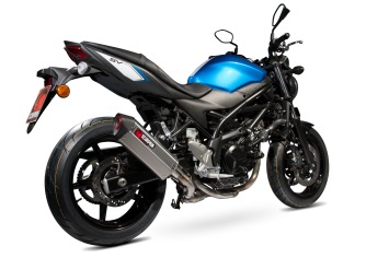 Scorpion Serket Parallel RVS Einddemper zonder E-keur Suzuki SV650 2016 > 2021