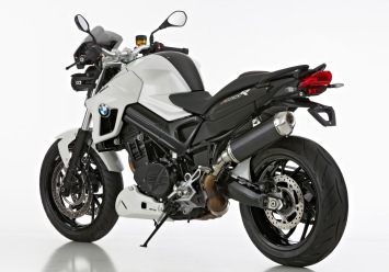 Shark DSX-5 Aluminium Black met RVS Endcap Einddemper met E-keur BMW F 800 R 2009 - 2016