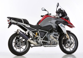 Shark DSX-5 Aluminium Black met RVS Endcap Einddemper met E-keur BMW R 1200 GS / Adventure 2013 - 2016