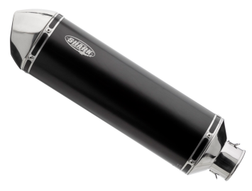 Shark DSX-5 Aluminium Black met RVS Endcap Einddemper met E-keur Honda CB500F 2013 > 2015
