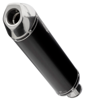 Shark DSX-5 Aluminium Black met RVS Endcap Einddemper met E-keur Honda CB500F 2013 > 2015