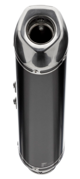 Shark DSX-5 Aluminium Black met RVS Endcap Einddemper met E-keur Honda CB500F 2013 > 2015