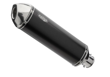 Shark DSX-5 Aluminium Black met RVS Endcap Einddemper met E-keur BMW F 800 R 2009 - 2016