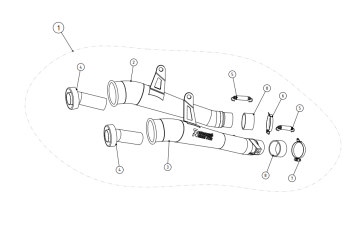 Akrapovic Slip-On Line Titanium Einddemper Set zonder E-keur Kawasaki Z1000 SX 2014 - 2020