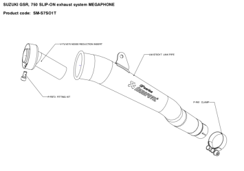 Akrapovic Slip-on Line Titanium Einddemper zonder E-keur Suzuki GSR 750 2011 - 2016