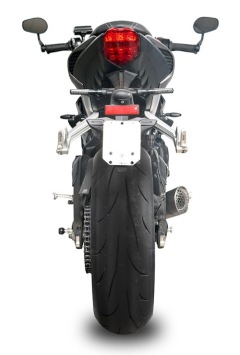 Spark Grid-O Titanium Einddemper + RVS Black Soundbox met E-keur Triumph Street Triple 765 RS / R / S 2017 > 2020