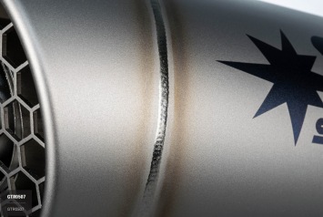 Spark Grid-O Titanium Einddemper + RVS Soundbox met E-keur Triumph Street Triple 765 RS / R / S 2017 > 2020