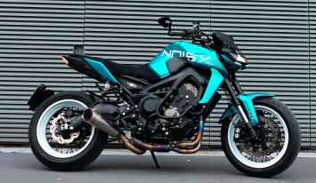 Spark Grid-O Titanium Special Edition Compleet Uitlaatsysteem zonder E-keur Yamaha MT-09 2013 > 2020