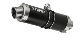 Storm By Mivv GP RVS Black Slip-On Einddemper Met E-keur HONDA CBR 250 R 2011 - 2014