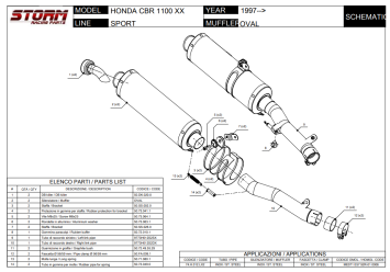 Storm By Mivv Dubbele Oval RVS Slip-on Einddemper Met E-keur HONDA CBR 1100 XX 1997 - 2006