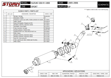 Storm By Mivv GP RVS Slip-On Einddemper Met E-keur SUZUKI GSX-R-1000 2005 - 2006