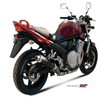 Mivv GP RVS Black Slip-on Einddemper met E-keur Suzuki GSF 650 Bandit 2007 > 2015
