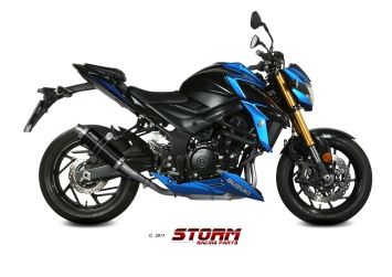 Storm By Mivv GP RVS Black Slip-On Einddemper Met E-keur Suzuki GSX-S 750 2017 - 2020