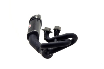 Termignoni Relevance Carbon Black Edition Volledig Uitlaatsysteem met E-keur Yamaha T-max 530 2012 > 2016