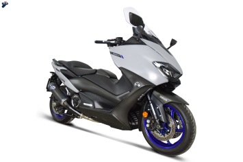 Termignoni Titanium Black Volledig Uitlaatsysteem zonder E-keur Yamaha T-max 560 2020 - 2024