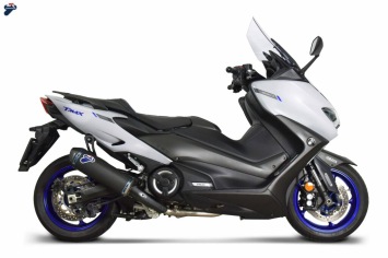 Termignoni Titanium Black Volledig Uitlaatsysteem zonder E-keur Yamaha T-max 560 2020 - 2024