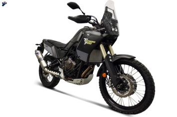 Termignoni Hexagonal Titanium / RVS Einddemper met E-keur Yamaha Tenere 700 20/21