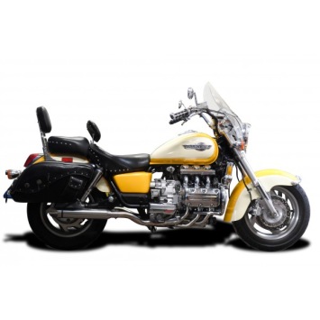 Delkevic volledig systeem Round RVS 410mm zonder e-keur - F6C Valkyrie (GL1500C) (1996-2003)