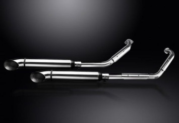 Delkevic uitlaat Suzuki VL800 Intruder 2001-2016 410mm Turn Out