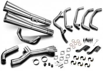 KAWASAKI KZ1300 Z1300 79-89 6-2 uitlaat zonder e-keur - CLASSIC MEGAPHONE