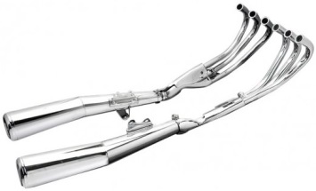 HONDA CBX1000 PRO-LINK 1981-1983 verchroomde uitlaat zonder e-keur REPLICA