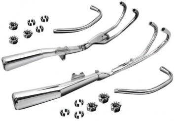 HONDA CBX1000Z TWIN SHOCK 1979-1980 verchroomde uitlaat zonder e-keur REPLICA