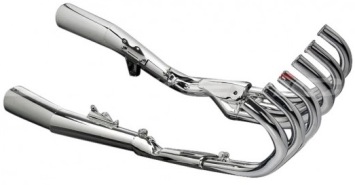 HONDA CBX1000Z TWIN SHOCK 1979-1980 verchroomde uitlaat zonder e-keur REPLICA