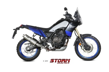 Storm By Mivv Oval RVS Slip-On Einddemper Met E-keur YAMAHA TENERE 700 2019 - 2024