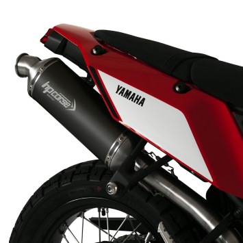 HP Corse SP-1 Short Titanium Black Einddemper met E-keur Yamaha Tenere 700 2019 > 2024