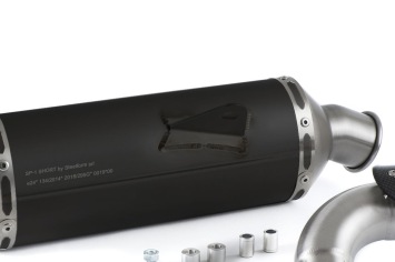 HP Corse SP-1 Short Titanium Black Einddemper met E-keur Yamaha Tenere 700 2019 > 2024